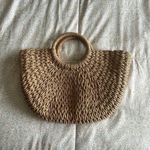 SHEIN Tan Woven Handbag